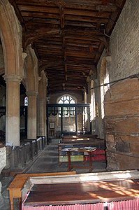 The south aisle looking east May 2011